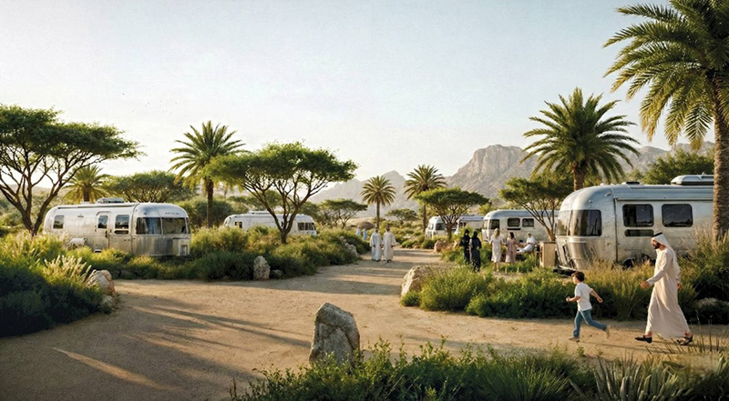 دبي تطلق أول طريق للكرفانات في المنطقة تجربة سياحية جديدة وسط الطبيعة